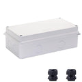 Junction Box, Reserved Holes Electrical Boxes Waterproof IP65 ABS Plastic Electrical Power Cord Enclosure Project Box White 7.9 x 5.9 x 2.8 inch(200x100x70mm)