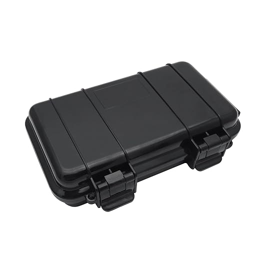 SEIWEI Outdoor Sealed Waterproof Safety Case Plastic Tool Dry Storage Box For Electronic Equipment Camping Outdoor Tool - Large Box(B), Black