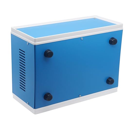 Zulkit Electronic Enclosures Blue Metal Enclosure Project Case DIY Box Junction Case Enclosure Preventive Case (9.1" x 7.3" x 3.9")