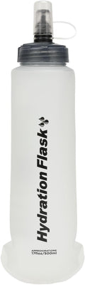 Azarxis TPU Soft Flask Collapsible Water Bottle Running Folding Gel Water Reservoir Handheld for Hydration Pack Hiking Cycling Climbing Jogging Marathon Trail Race