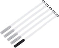 MECCANIXITY 5Pcs Reusable Battery Tie Down Straps,0.8x20" White Nylon Multipurpose Battery Hold Down Adjustable Cinch Strap Hook Loop Fastening Tie for Quadcopters FPV RC Drone Boat Car