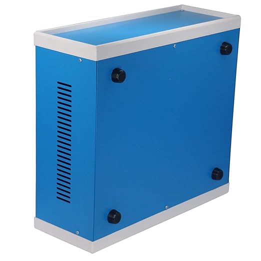 Zulkit Junction Box Blue Metal Project Box DIY Electric Enclosure Case Preventive Case Electrical Box 12.2 x 11.2 x 4.5 inch