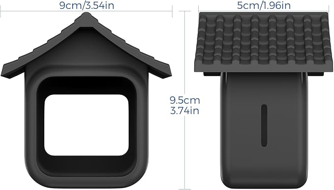 Silicone Case for Blink Outdoor 4 (4th Gen)/Outdoor 2K+- Full Camera Protection Cover with Brim, Weatherproof & Dustproof Skin, Easy Access to Ports (Blink 4gen Silicon cover-3pcs)