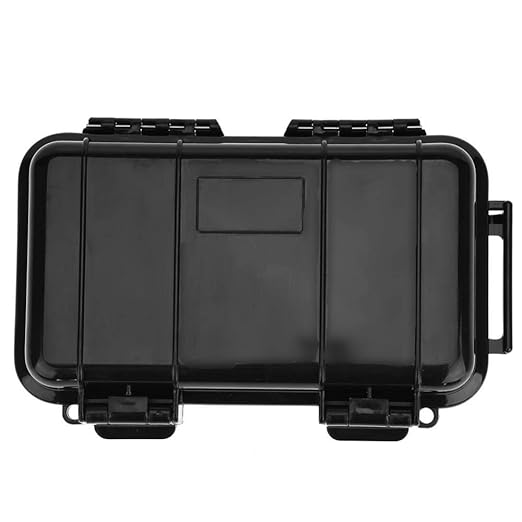 SEIWEI Outdoor Sealed Waterproof Safety Case Plastic Tool Dry Storage Box For Electronic Equipment Camping Outdoor Tool - Large Box(B), Black