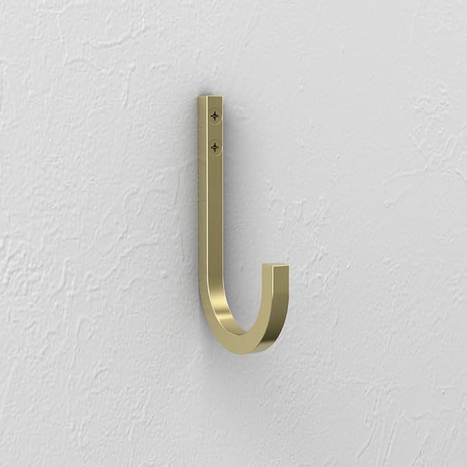 National Hardware N337-905 Reed Multi-Purpose Hook, 4", Brushed Gold