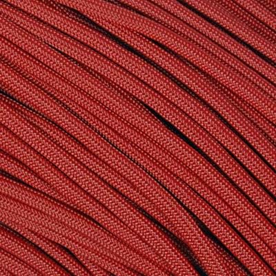 The Paracord Store | Type III 550 Paracord - 50 FT Hank, Crimson Red | Heavy Duty 7 Strand Tactical Paracord - USA Made Nylon Outdoor Parachute Cord for Camping, Fishing & More - Survival Cord