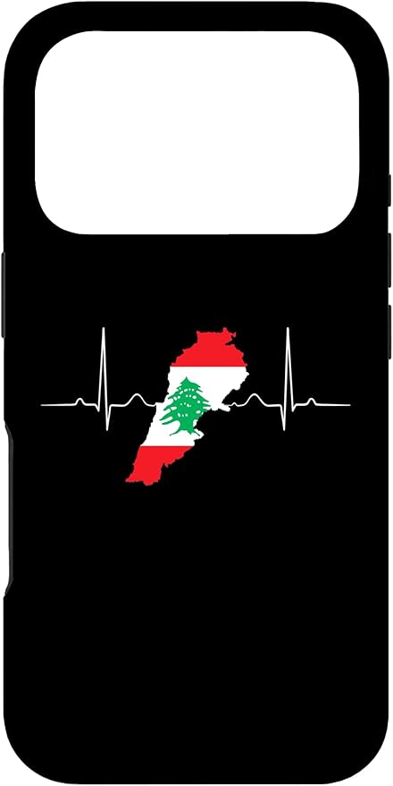 Lebanon Heart Lebanese Heartbeat Vintage Lebanon Map Case for iPhone 17 Pro