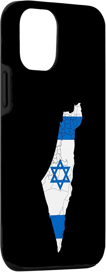Israel National Flag Distressed Map Case for iPhone 12/12 Pro