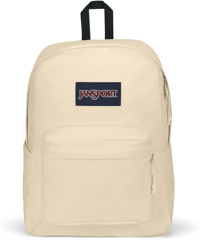 JanSport SuperBreak Plus Backpack with Padded 15-inch Laptop Sleeve and Integrated Bottle Pocket - Spacious and Durable Daypack for Work and Travel - Coconut