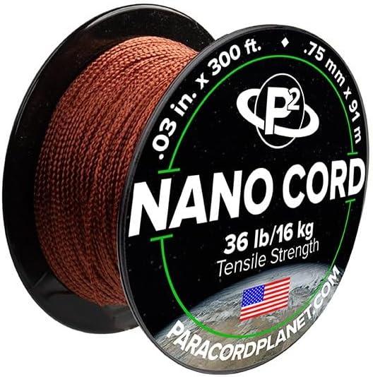 Paracord Planet Nano Cord –Lightweight Nylon Nano Paracord – Great for Arts & Crafts, Home Décor, Camping and More!