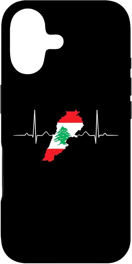 Lebanon Heart Lebanese Heartbeat Vintage Lebanon Map Case for iPhone 17