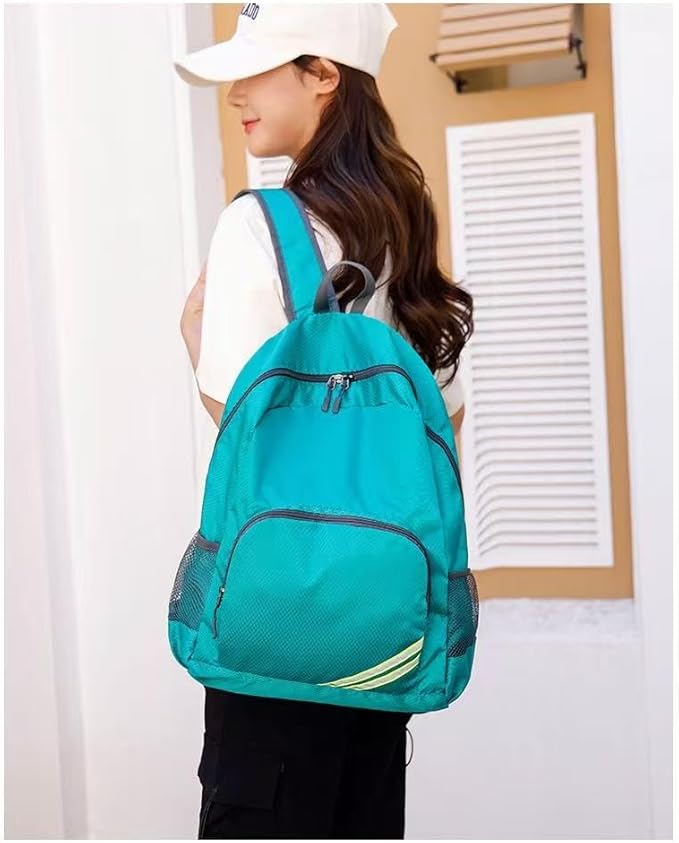 Geboldil Men's and women's waterproof backpack traveling backpack peacock green