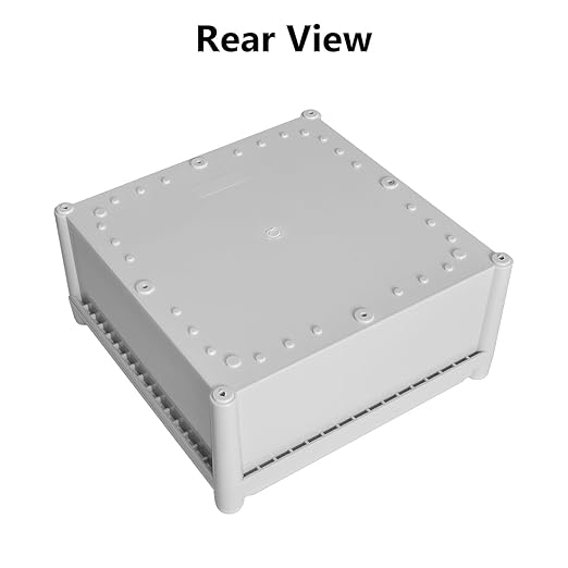 LeMotech Waterproof Dustproof IP67 Junction Box DIY Case Enclosure Gray 11 x 11 x 5.1 inch (280 x 280 x 130 mm)