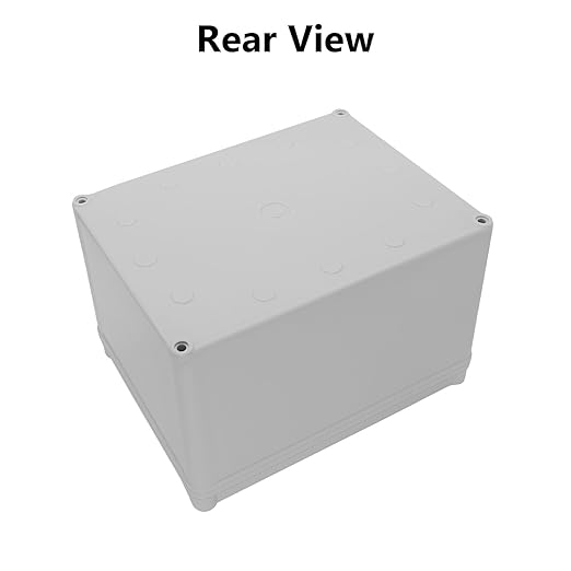 LeMotech Junction Box IP67 Waterproof Dustproof ABS Plastic Project Box for Electrical Outdoor Enclosure Gray 7.9 x 5.9 x 5.1 inch (200 x 150 x 130 mm)