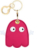Leather Keychain Holder Case Compatible with AirTag,Cute air tag Cover with Keychain Ring,GPS Tracker Case for Keys
