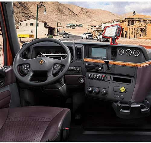 Heavy Duty Tablet GPS Smartphone AMPS Drill Base Dash ELD Mount for Truck Van Commercial Vehicle Semi Fleet Limo (Holder fit All Tablets & Phones iPhone)