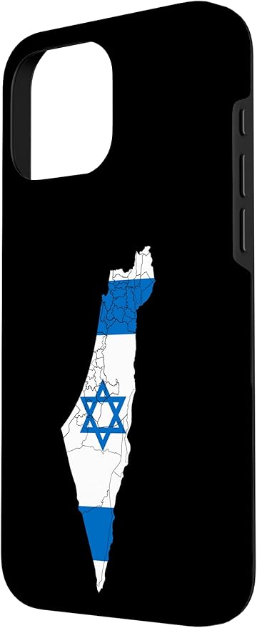 Israel National Flag Distressed Map Case for iPhone 16 Pro Max