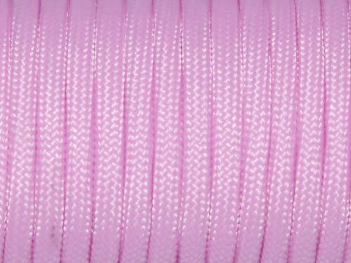 7 Strand Core 550lb Paracord Parachute Cord Lanyard Mil Spec Type III-100ft (Rose Pink(59#))
