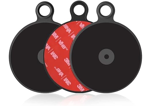 APPS2Car Dashboard Pad Mounting Disk for Suction Cup Phone Mount, 3Pcs 3" (76mm) Ultra Sticky Heat-Resistant Replacement Disc for Vacuum Suction Phone Holder, Dash Mount, GPS Holder Suction Mount