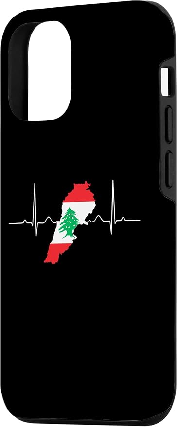 Lebanon Heart Lebanese Heartbeat Vintage Lebanon Map Case for iPhone 12/12 Pro