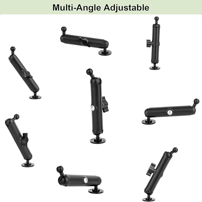 Mippko Wall Mount Phone Holder for Truck/Car/Boat/Wall/Desk,Compatible with 3.5~7.5 inch iPhone/Nexus/HTC/LG/Huawei/Smart Phones,360°Adjustment Aluminium Alloy Arm Drilling Base Mount