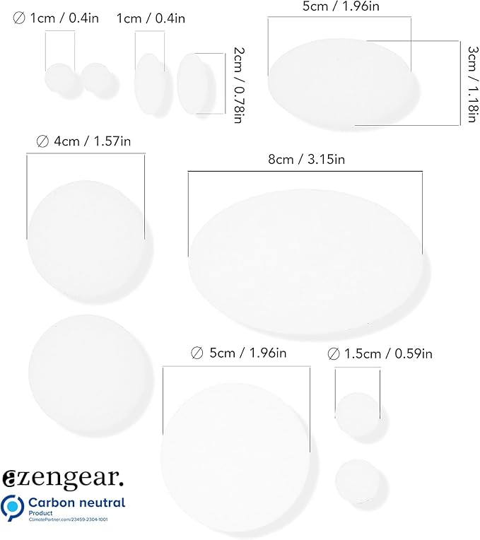 aZengear Repair Patches - Waterproof, Self-Adhesive, Tear-Cold-Heat-Resistant Polyester Fabric to Fix Down Jacket, Puffer, Snowsuit, Shoe, Tent, PVC, Clothing, Upholstery (Transparent)