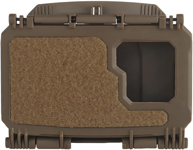 Tactical Phone Case Universal Integrated Phone Clamp MOLLE Holder, Cell Phone Chest Mount with Viewing Window for Map Navigation Airsoft Hunting Vest Plate Carrier Outdoor Hiking