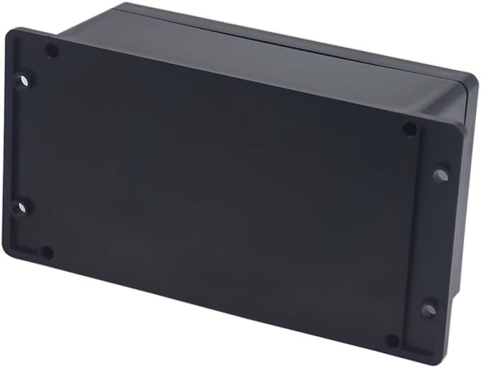 Project Box ABS Black Electrical Boxes IP65 Outdoor Waterproof Box Electronic Junction Box Fixed Ear Power Enclosure with Cable Glands for DIY Project 7.87 x 4.72 x 2.95 inch (200x120x75mm)