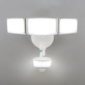 LUTEC 74W 8000 Lumen Motion Sensor Outdoor Lights, 5000K Daylight, IP65 Waterproof Flood Lights Outdoor with Night Light, Dusk to Dawn Motion Detector LED Security Light for Outside Garage, Yard-White