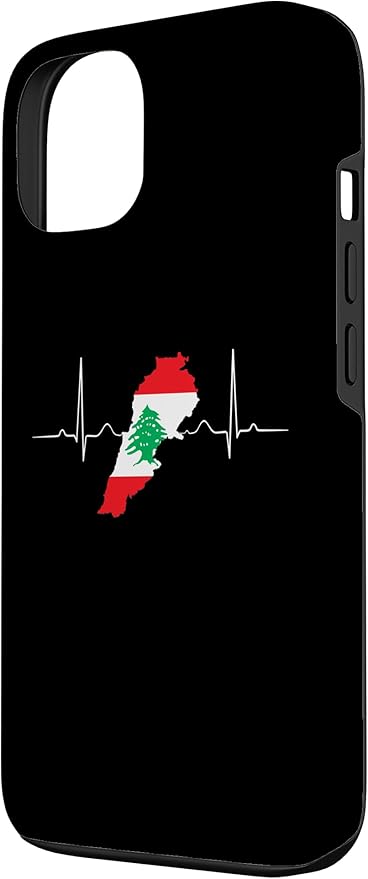 Lebanon Heart Lebanese Heartbeat Vintage Lebanon Map Case for iPhone 13