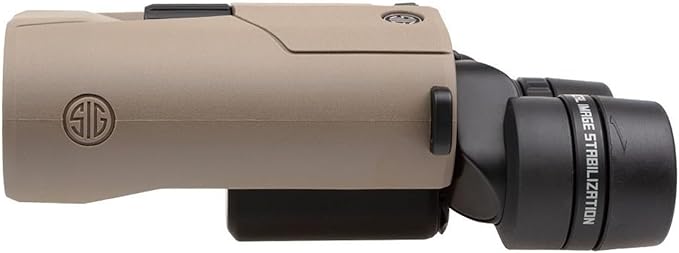 SIG SAUER Zulu6 FDE HDX OIS 16X42mm Waterproof Fog-Proof Portable Roof Prism Binocular with Image Stabilization (SOZ6WP16)