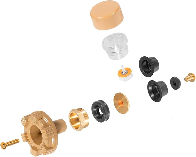 RK-17MH Repair Kit Metal Handle fit for Woodford Model 17 Outdoor Faucets–12Pcs Complete Frost-Proof Hydrant Parts Kit with Check Valves & Seal with RK-17VB Float,Fix Leaking Frost-Proof Wall Hydrants