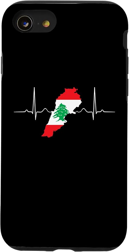 Lebanon Heart Lebanese Heartbeat Vintage Lebanon Map Case for iPhone SE (2020) / 7 / 8
