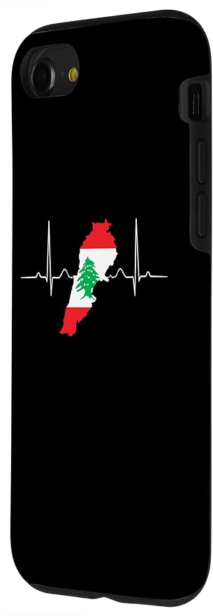 Lebanon Heart Lebanese Heartbeat Vintage Lebanon Map Case for iPhone SE (2020) / 7 / 8