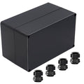 Junction Box IP65 Waterproof ABS Plastic Electrical Project Case Power Junction Boxes, Project Box with 4 PCS M16 Cable Glands 7.87x4.72x4.45 inch (200 x 120 x113 mm)