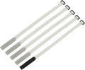 MECCANIXITY 5Pcs Reusable Battery Tie Down Straps,0.8x20" Grey Nylon Multipurpose Battery Hold Down Adjustable Cinch Strap Hook Loop Fastening Tie for Quadcopters FPV RC Drone Boat Car