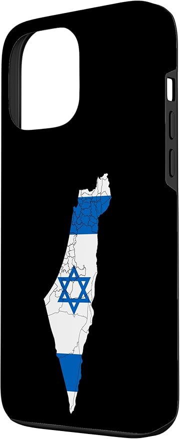 Israel National Flag Distressed Map Case for iPhone 13 Pro Max