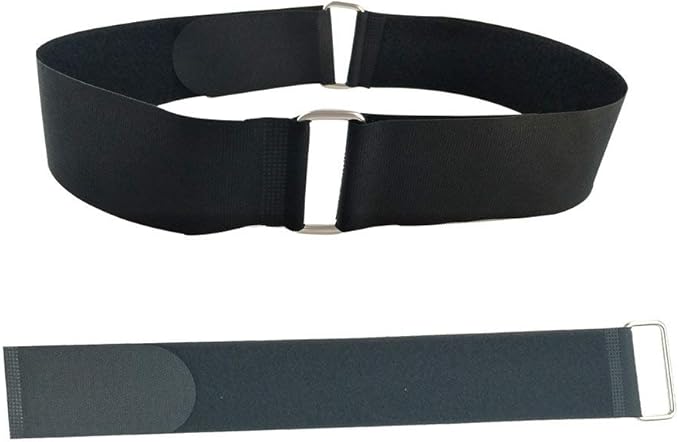 YiwerDer 6Pcs 18" x 2" Nylon Heavy Duty Reusable Hook and Loop Cinch Straps, Adjustable Fastening Securing Cable Straps, Black