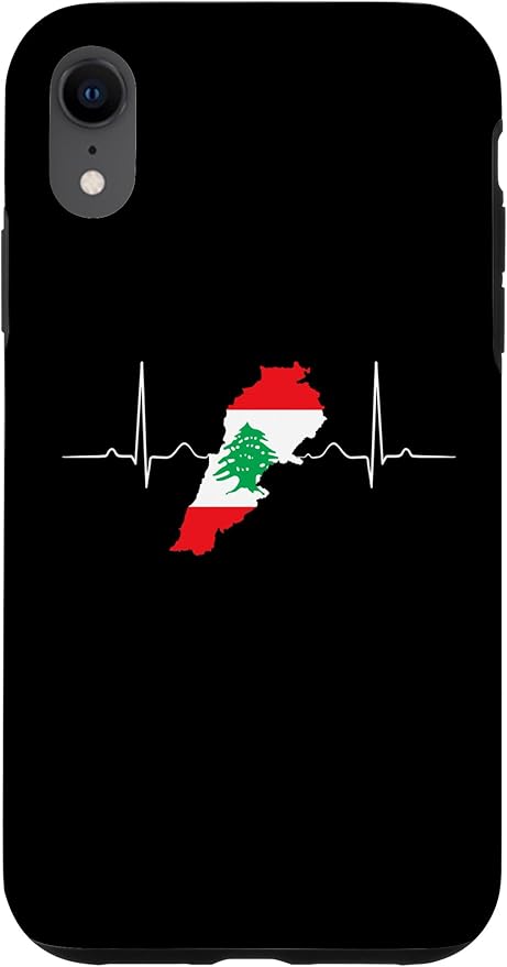 Lebanon Heart Lebanese Heartbeat Vintage Lebanon Map Case for iPhone XR