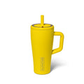 BrüMate Era 20 oz Tumbler with Handle and Straw | 100% Leakproof Insulated Tumbler with Lid and Straw | Made of Stainless Steel | Cup Holder Friendly Base | 20oz (Pineapple)