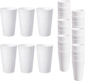 HEYCOME 24 Pcs Unbreakable Plastic Cups Set, 20 oz Reusable Plastic Cups, Stackable Water Tumblers, Drinking Cup for Kitchen, Outdoor, BPA-free, Dishwasher Refrigerator and Microwave Safe, White