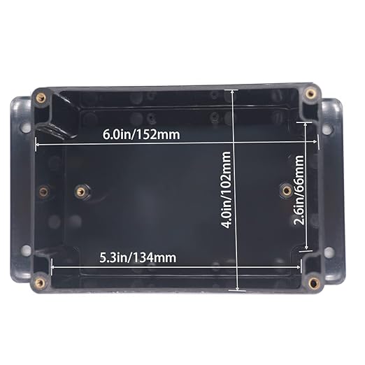 Watertight Junction Box, IP67 Waterproof Project Box Durable ABS Plastic Electronic Enclosure Case for DIY Electrical Project with Wall Fixed Ear 6.30" x 4.33" x 3.54"(160 x 110 x 90 mm)