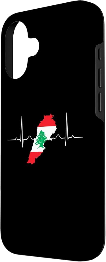 Lebanon Heart Lebanese Heartbeat Vintage Lebanon Map Case for iPhone 16
