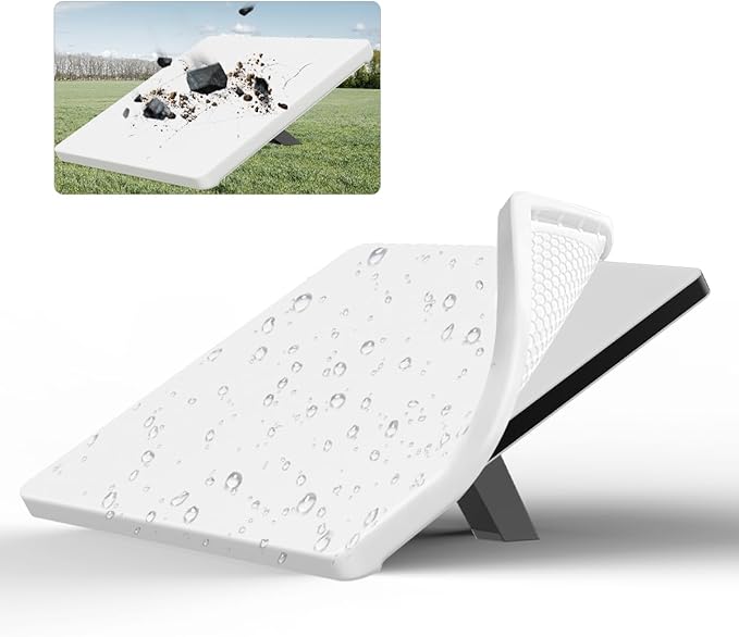 Starlink Mini Silicone Cover, Protective Case for Starlink Mini Satellite Dish, Anti-Drop, Shockproof, Waterproof for Outdoor, Easy to Install (White)