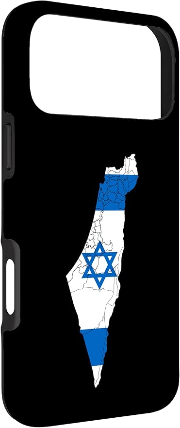 Israel National Flag Distressed Map Case for iPhone 17 Pro Max