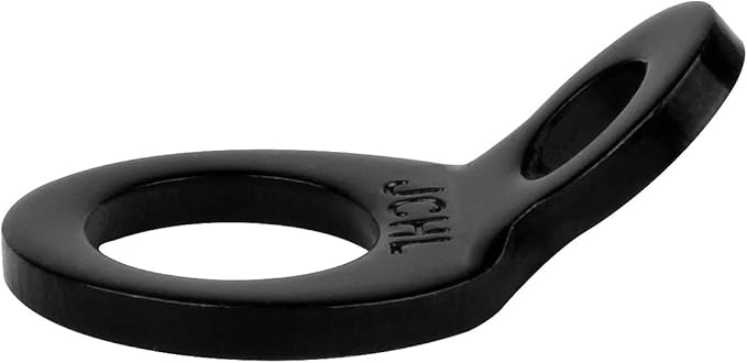 Multi-Purpose Tie Down Strap Rings Stainless Steel Tie-Down Anchors Hooks for Mounting in The Garage, Work Shop, Truck, Trailer, Golf Cart, Fence Black (4-Pack)