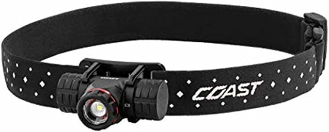 Coast XPH25R 410 Lumen USB Rechargeable-Dual Power LED Headlamp with Pure Beam Twist Focus and Magnetic Base