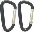 LESHIRY Large Carabiners Keychain 3" Aluminum D Shape Premium Durable D-Ring Carabiner Clip Hook Camping Accessories Snap Link Key Chain Durable Improved Design