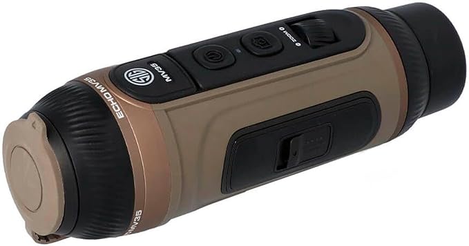 SIG SAUER Echo MV35 2-16x35mm Thermal Monocular - Digital Zoom, Photo & Video Capture, App Control, 10-Hour Runtime - Waterproof IP67 Nighttime Hunting Monocular, Flat Dark Earth (SOEC42200)