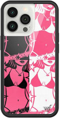 Wildflower Cases - Compatible with iPhone 13 Pro | Protective Black Bumper, 6.5ft Drop Test Certified, Women Owned Small Business | Pink Black Star Aesthetic Cute Trendy | Collab - Tara Yummy